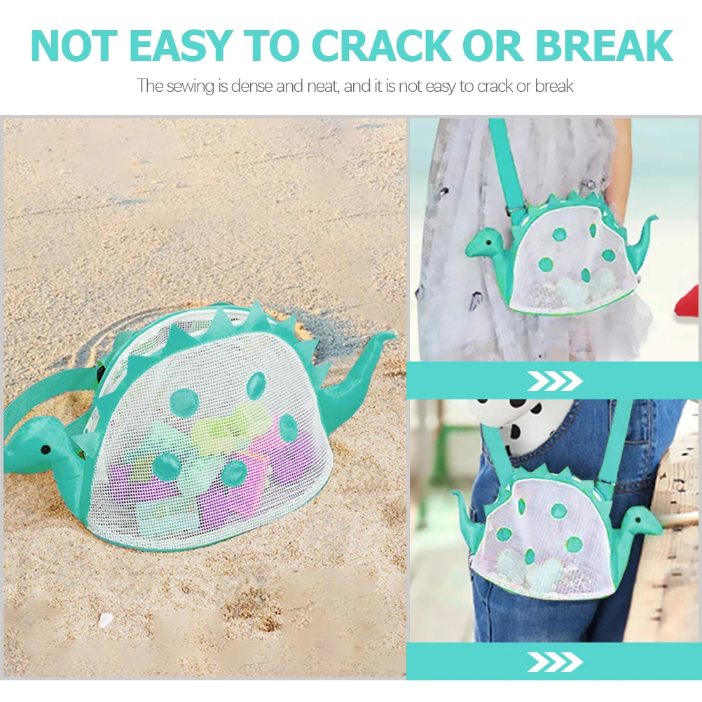 

Children's Beach Bag for Kids Seashell Mesh Toy Playing with Sand Bags Toys Pvc