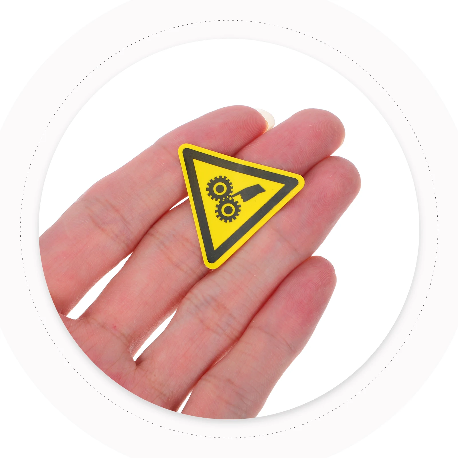 

200pcs Self Adhesive Warning Stickers Set Machinery Safety Labels Caution Signs For Industrial Use Visible Hand Gesture Symbols