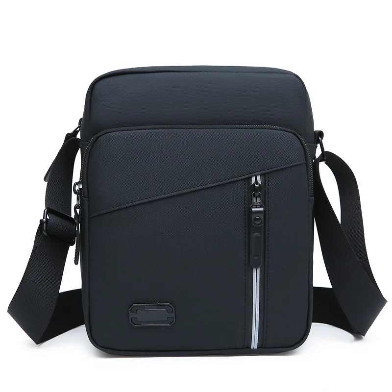 Oxford Men's Crossbody Bag Multi-Compartment Business Shoulder Bag Adjustable Strap Compact Design for Travel & Everyday Use