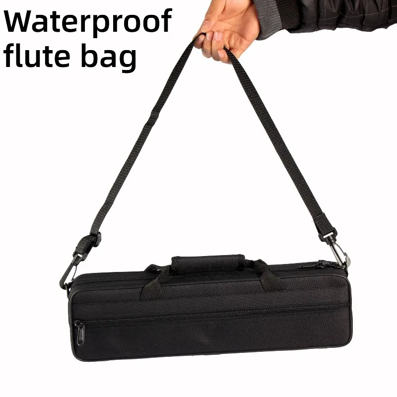 Сумка для флейты из ткани Оксфорд с 16 отверстиями, водонепроницаемая, противоударная, портативная, на одно плечо, сумка для флейты, аксессуары для музыкальных инструментов
