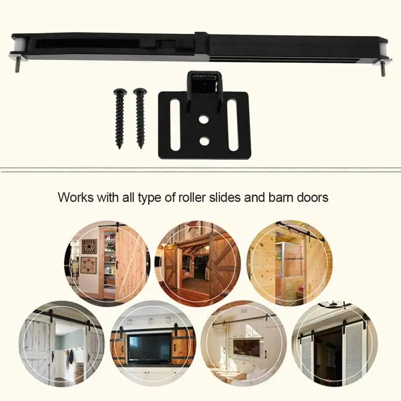 1Set Door Slide Damper Soft Close Slides Mechanism Furniture Remission Accessory For Guide Sliding Rail Barn Wood Door Hot Sale