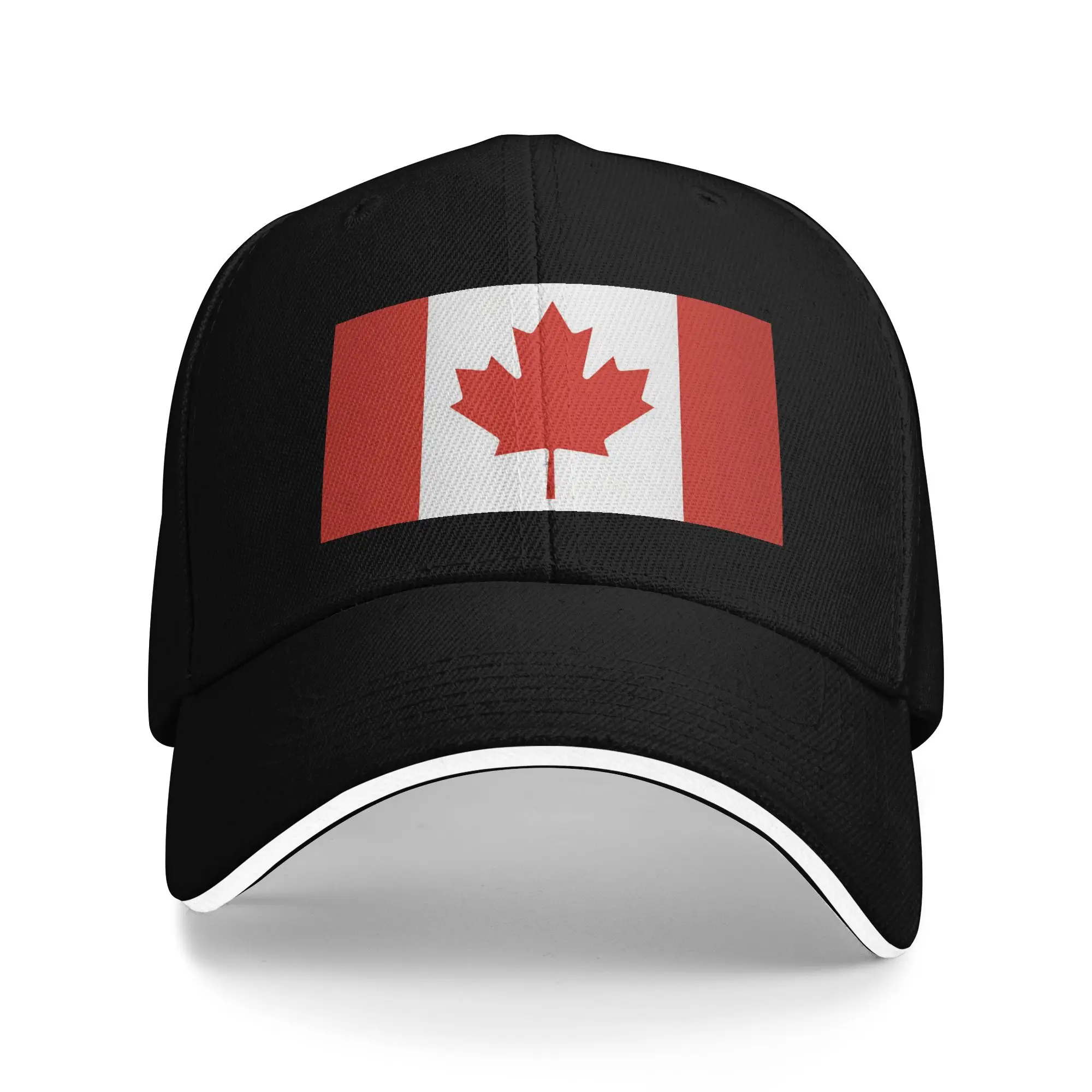Canada National Flag Maple Leaf Baseball Cap  Casual Unisex Men Trucker Hat Sunscreen Print Outdoor Gym Baseball Caps Gift