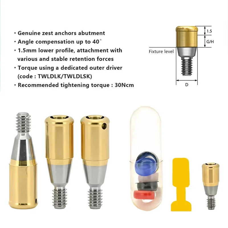 Osstem LOCATOR Abutment Kit Female Caps Ball Type Pick Up Driver Lab Analogue Complete Implant Overdenture Replacement Set