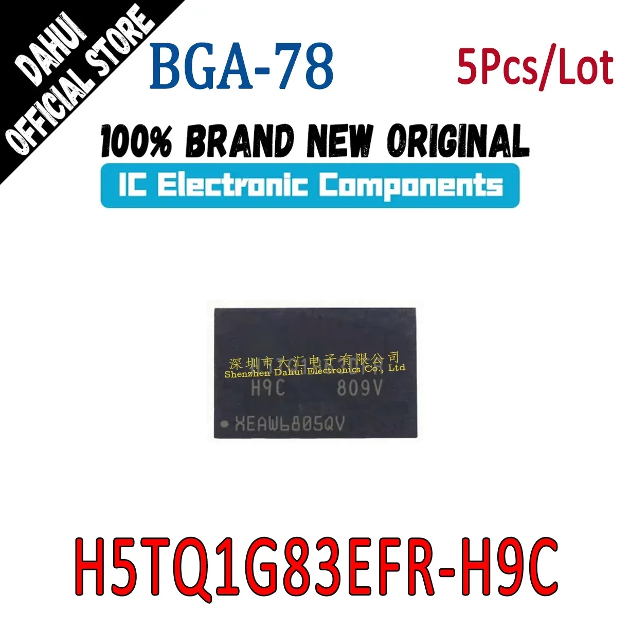 

5Pcs H5TQ1G83EFR-H9C BGA-78 DDR3 SDRAM memory chip Brand New Original In Stock