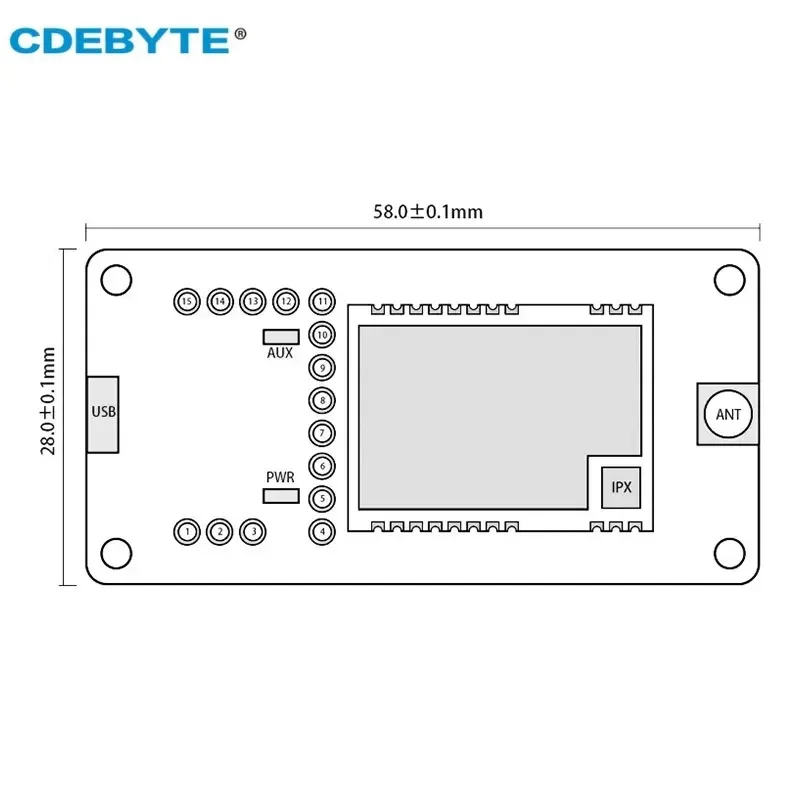 CDEBYTE LoRa SX1268 Wireless RF Transceiver Modul Test Board Kits E22-400TBL-01 433MHz 5km Long Range Module