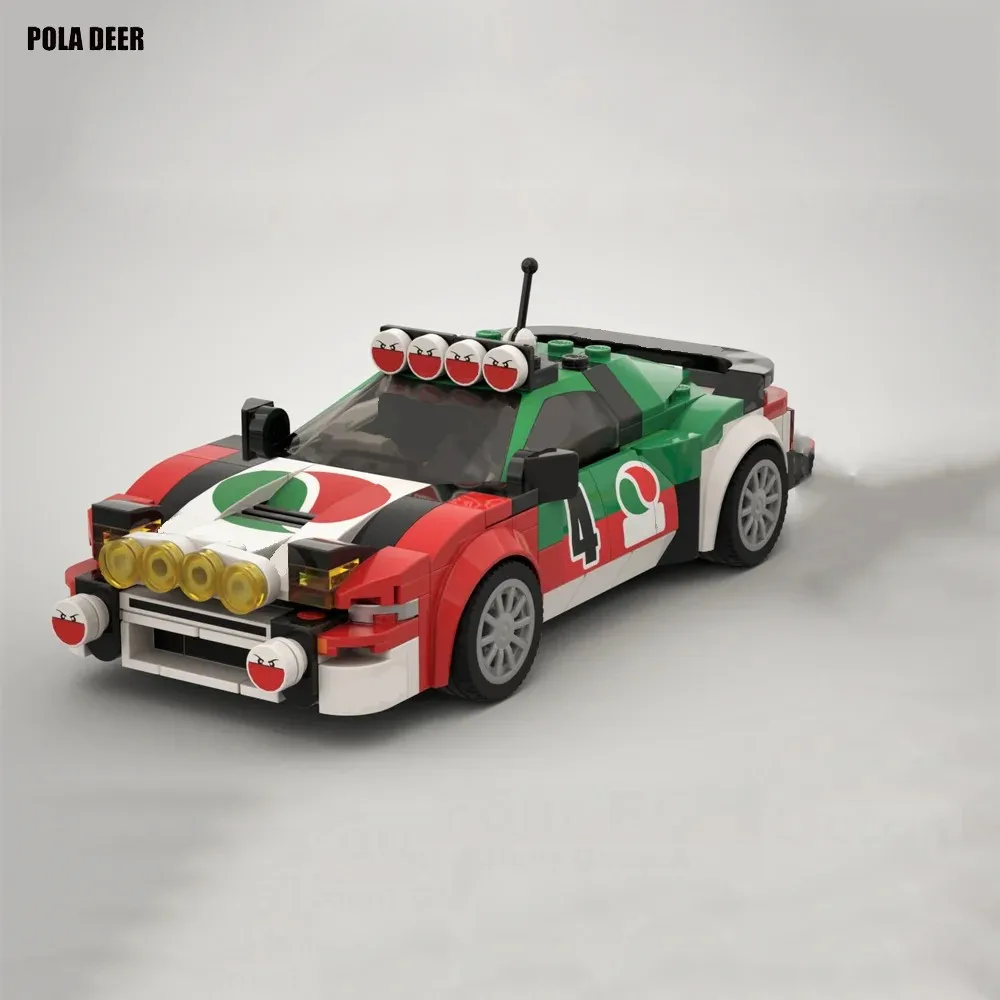 

Poladeer 260PCS Celica GT ​​Champion series Racing Car Creative Assembly With Stickers Building Block Model Boy Toy Holiday Gi