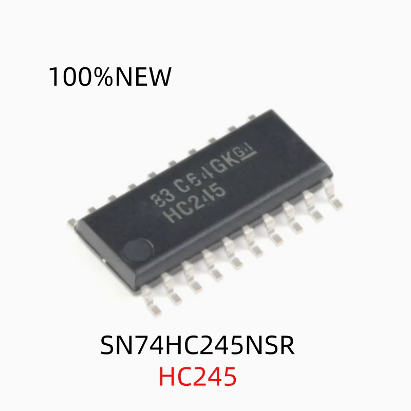 (20 Pieces) 100% New Sn74Hc245Nsr Hc245 Sop-20 Three-State Output Eight-Way Bus Transceiver Logic Chip