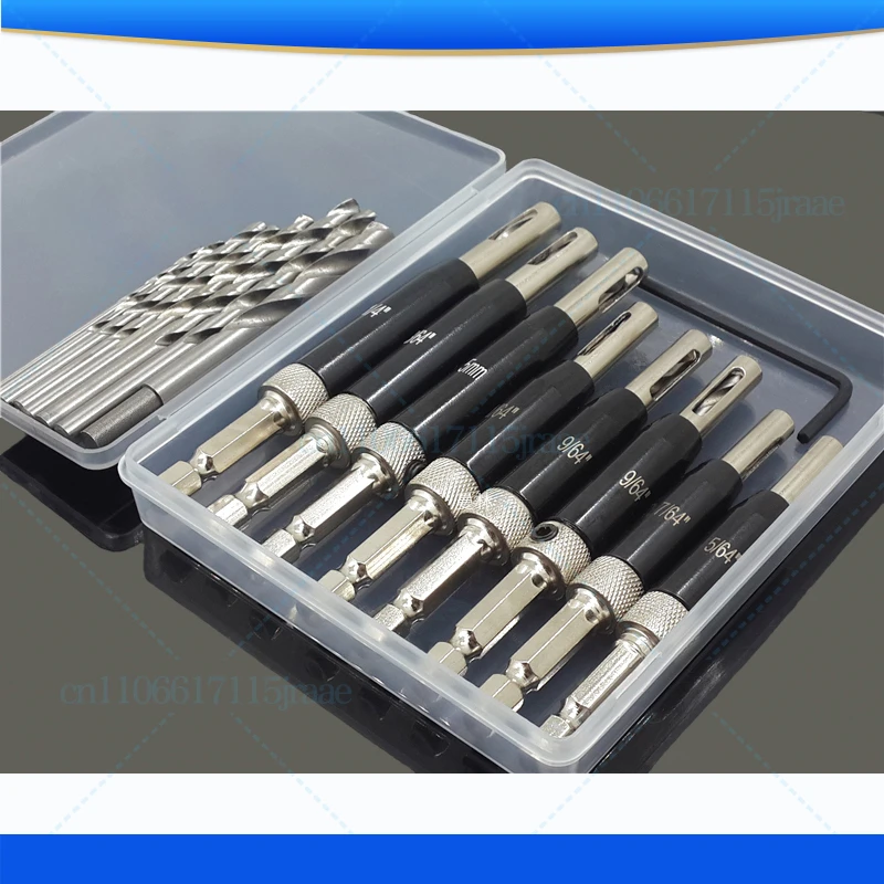 

Точное позиционирование петель-отверток для дверей и окон Набор из 7 предметов Набор сверл для штамповки и развертывания по дереву