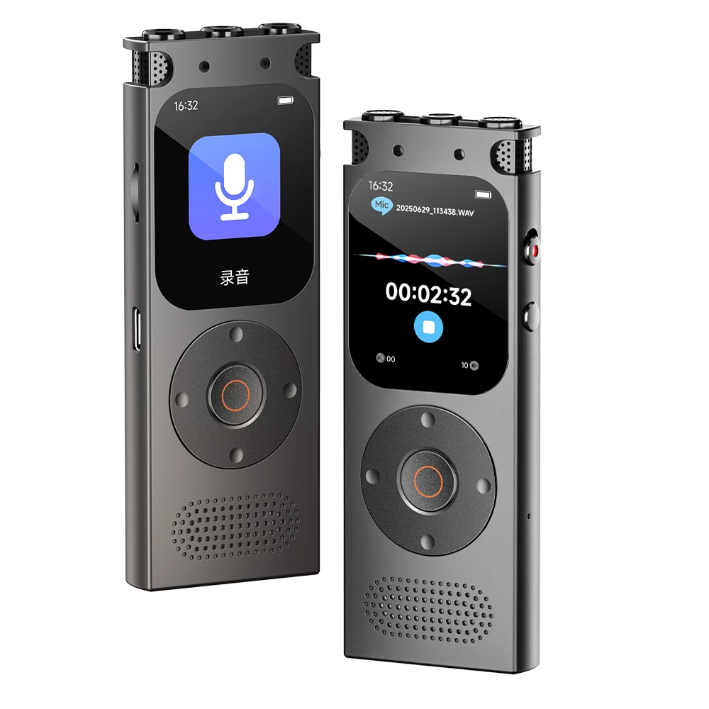 

Famue2025 Pro Digital Voice Recorder - Bluetooth 5.4, 3072kbps Lossless Audio, Built-in Speaker for Business Meeting & Interview