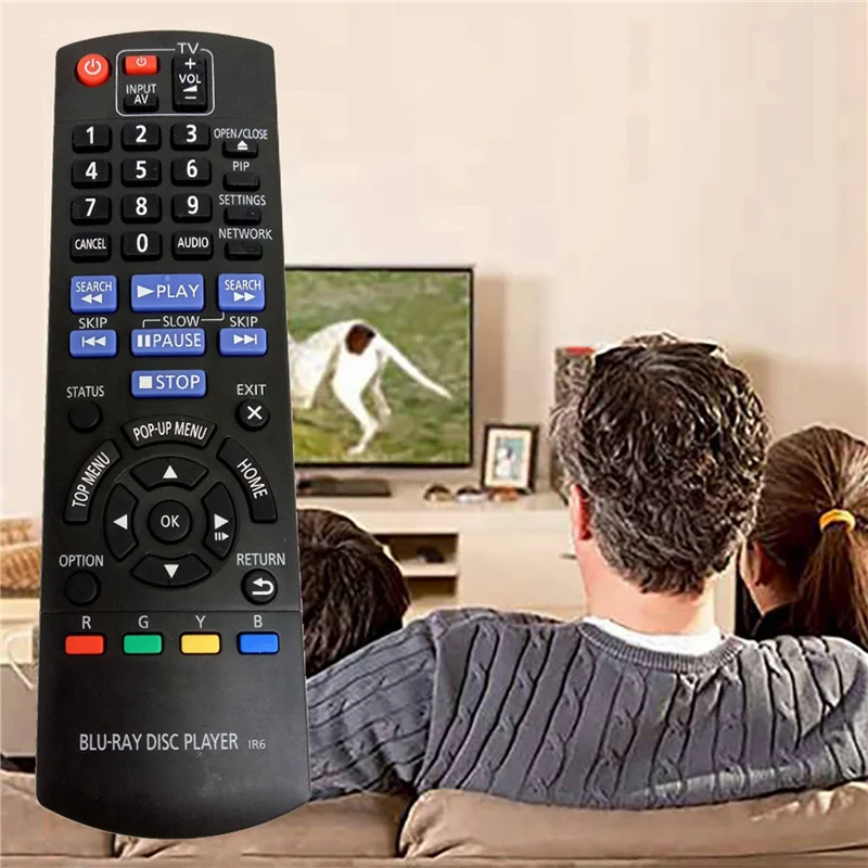 Remote Control FULL-2X N2QAYB000736 untuk Remote Control Pemutar Blu-ray Panasonic DMPBD75GN DMPBD77GNK