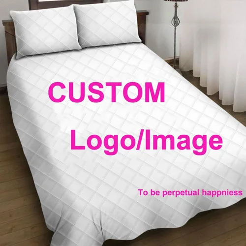 맞춤형 사진 로고 브랜드 이불 세트, 침대 DIY 애니메이션 만화 이불 커버 퀸 사이즈 겨울 에어컨 이불 