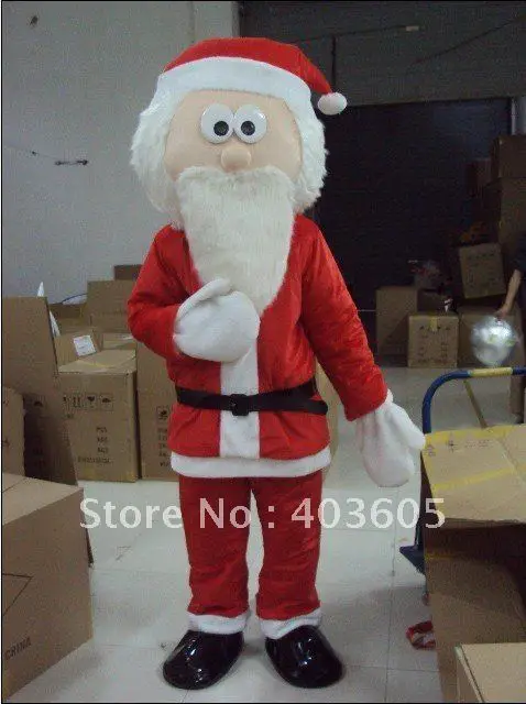 

New Adult Character Father Christmas Mascot Costume Halloween Christmas Dress Full Body Props Outfit Mascot Costume