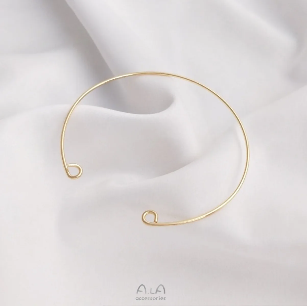 14K Gold-plated Opening 9-character Bracelet DIY Handmade Bracelet Ring Accessories Handmade Bracelet Jewelry Material