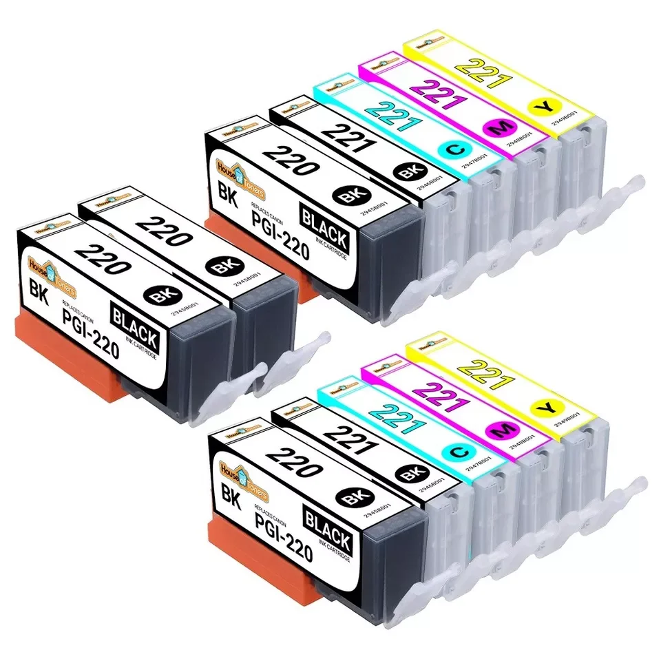 12PK PGI-220 CLI-221 Ink Cartridges for Canon PIXMA MP980 MP990 MX860 MX870