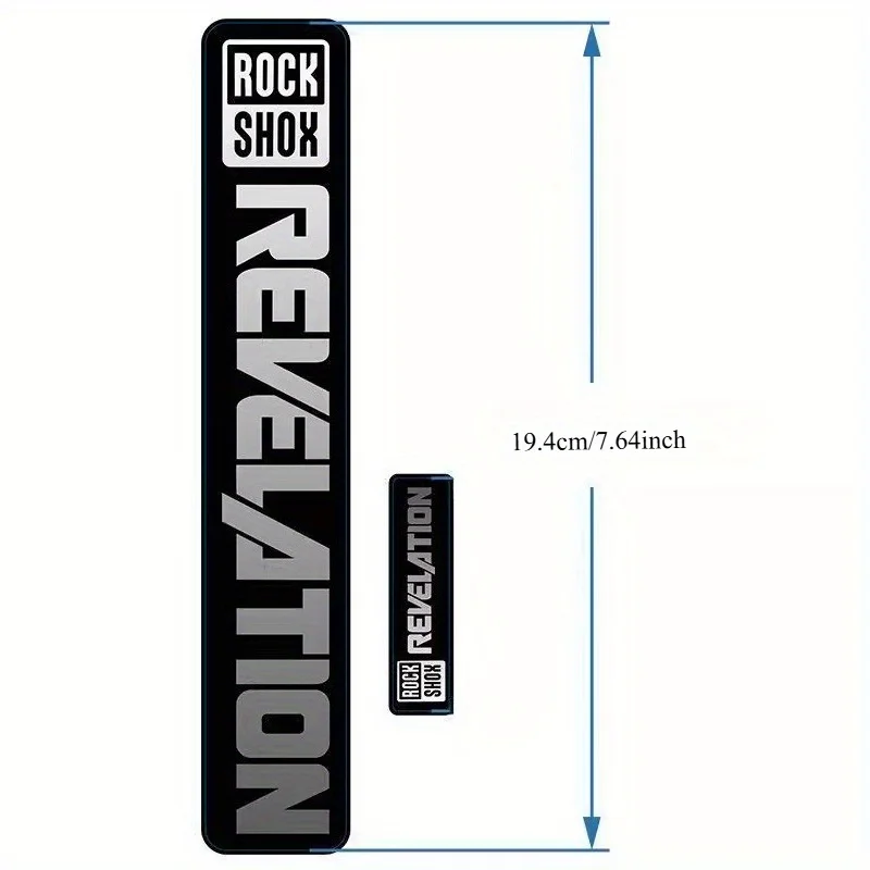 2-Piece Bike Fork Sticker and Logo Decal, Designed for Mountain Bike Fork Protection, Includes Rockshox Shock Absorber Sticker
