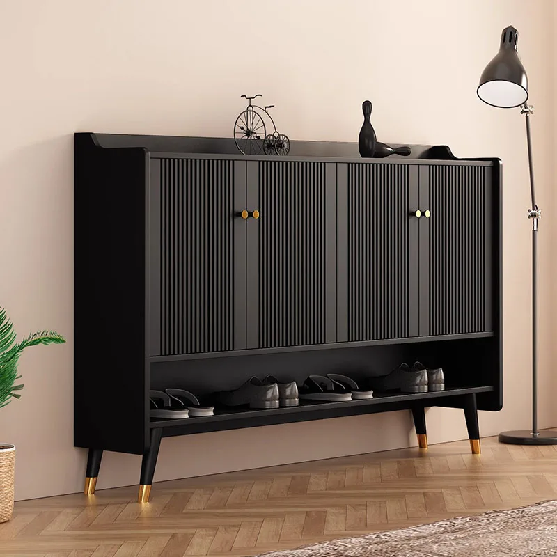 

Storage Designer Shoe Cabinet Luxury Black Multi Layer Dorm Closets Shoe Cabinet Cupboard Szafka Na Buty Minimalist Furniture