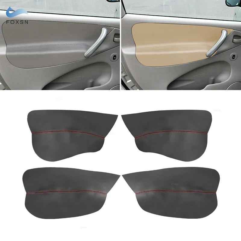 

4 шт., мягкий кожаный чехол на подлокотник для Citroen Xsara Picasso 2004-2007, внутренняя дверь автомобиля, подлокотник, панель, накладка с инструментами
