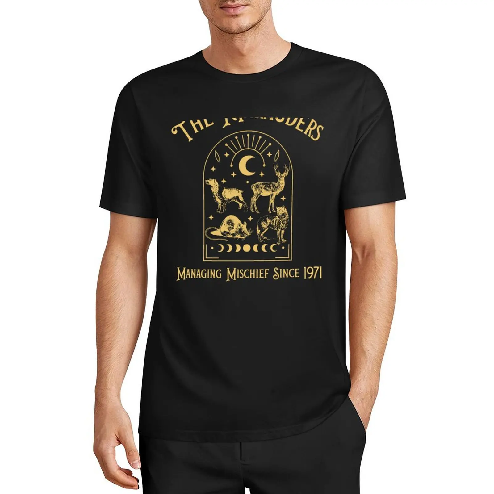 

The Marauders Managing Mischief Since 1971 T-Shirt plus sizes boys whites korean fashion mens big and tall t shirts