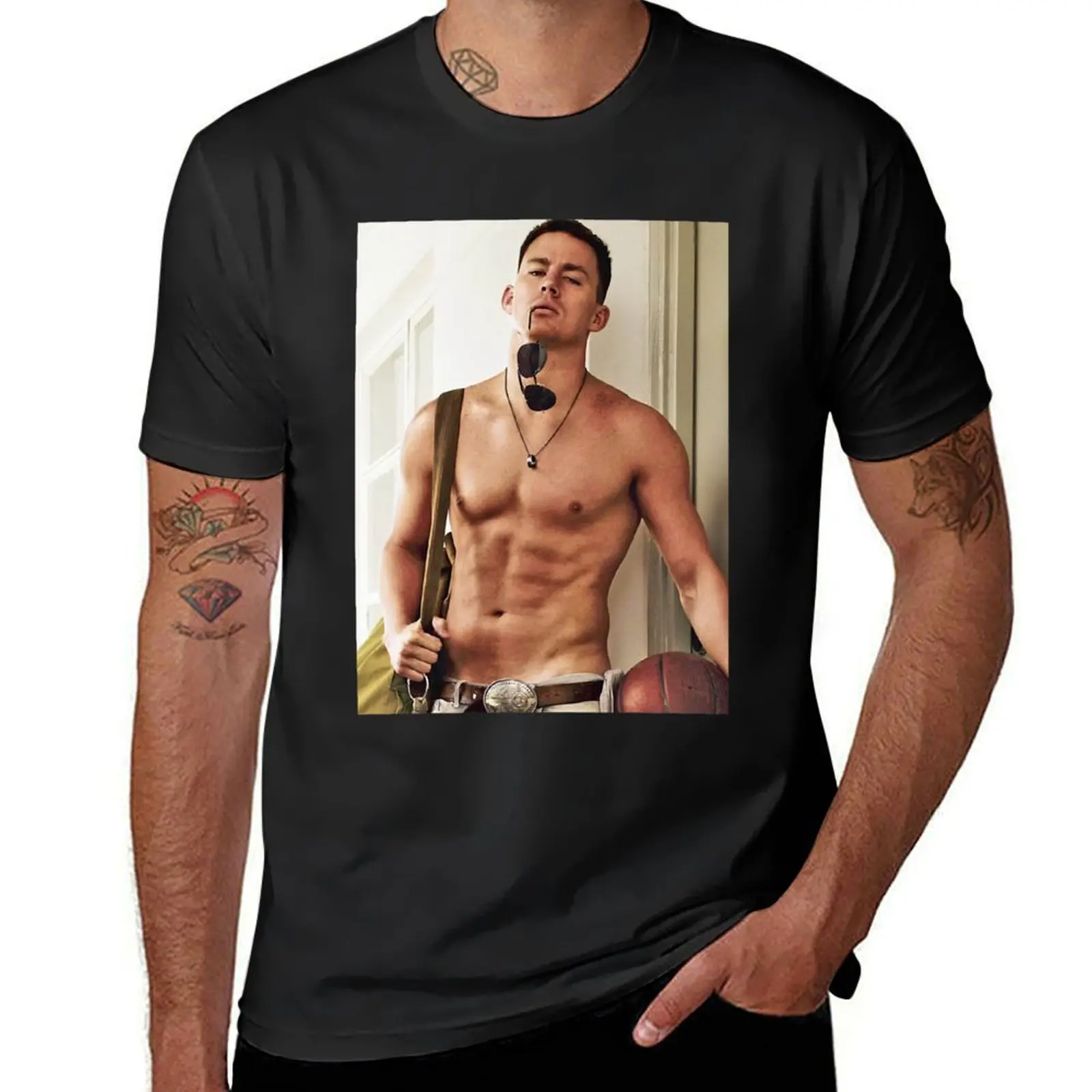 Channing Tatum T-Shirt sweat boys whites mens t shirt