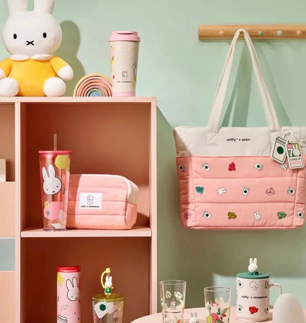 Torba na ramię Kawaii Miffy z okazji 70-lecia, limitowana edycja, duża pojemność, codzienna torba na ramię, urocza torba na laptopa, prezent, zabawka