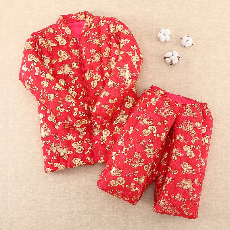 

Утолщенные теплые теплые брюки с высокой талией для пожилых людей среднего возраста, зимняя куртка ручной работы с хлопковой подкладкой, женские брюки