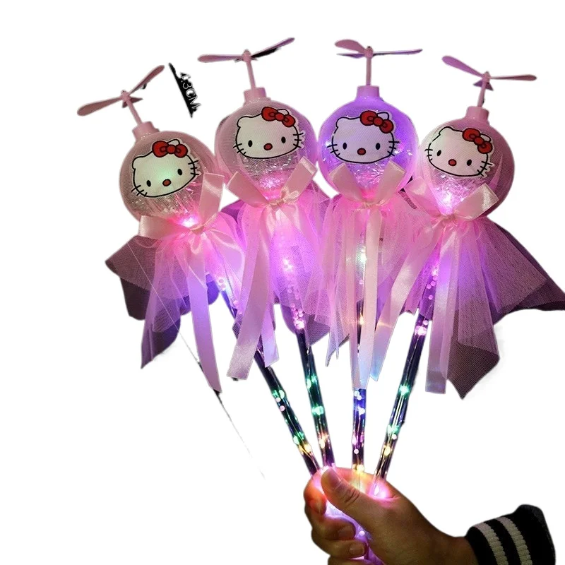 

10PCS Fairy Stick Wave Ball Magic Stick Sparkling Ball Push Small Gift Children's Glow Toy Party Supplies Favors