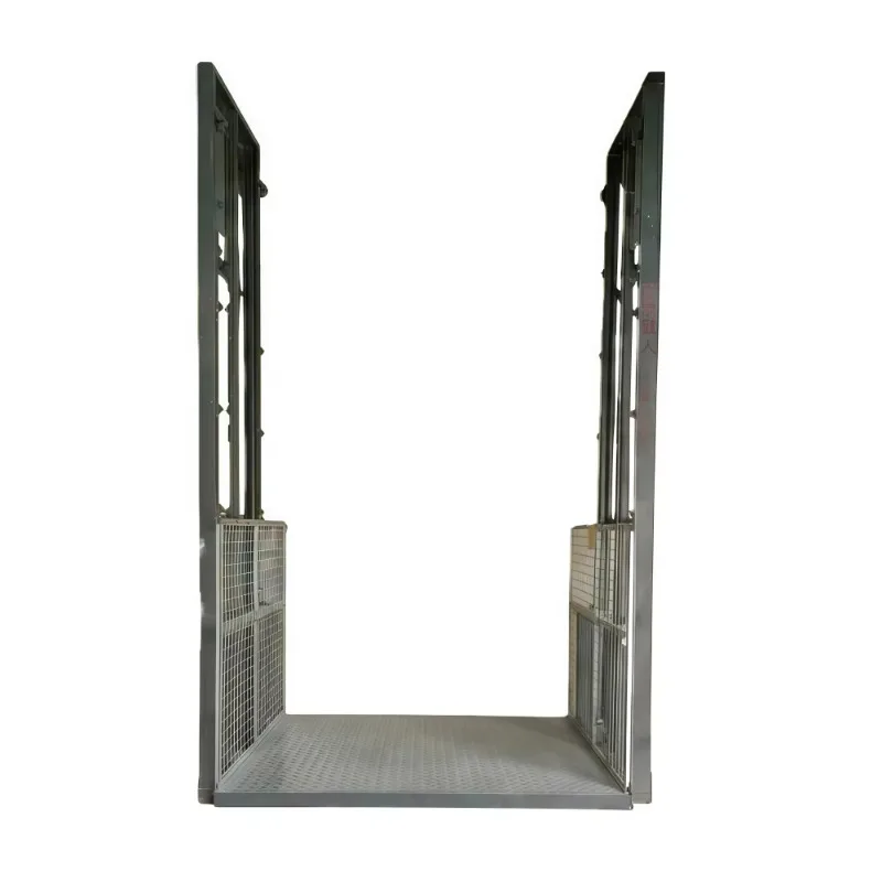 Double Guide Rail Cargo Lift Factory Freight Elevator Workshop Warehouse Hydraulic Lift Platform
