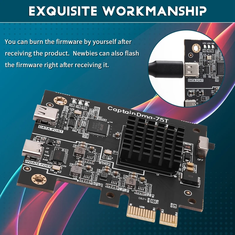 DMA Borad 75T DMA بطاقة الوصول إلى الذاكرة المباشرة لوحة تطوير لوحة DMA 75T الجديدة