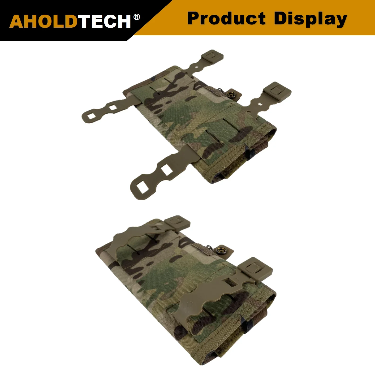 Imagem -03 - Aholdtech-tactical Mobile Holder Pouch Mapa Placa de Navegação Molle Bolsa Dobrável Transportador Tático Colete Pendurado Equipamento de Peito