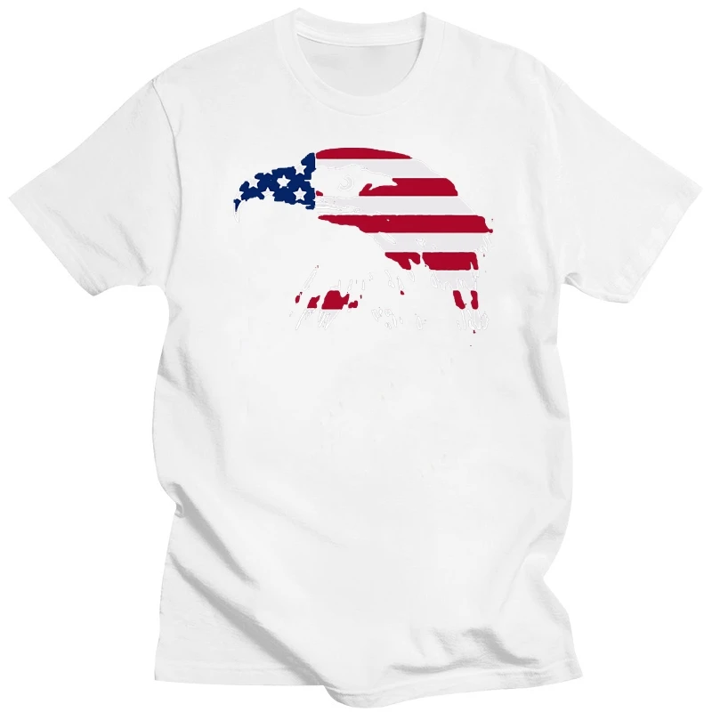 Tshirt Homme 2020 New USA FLAG BALD EAGLE  MENS T SHIRT BIRD NATIONAL BIRD AMERICA USA PREY OF