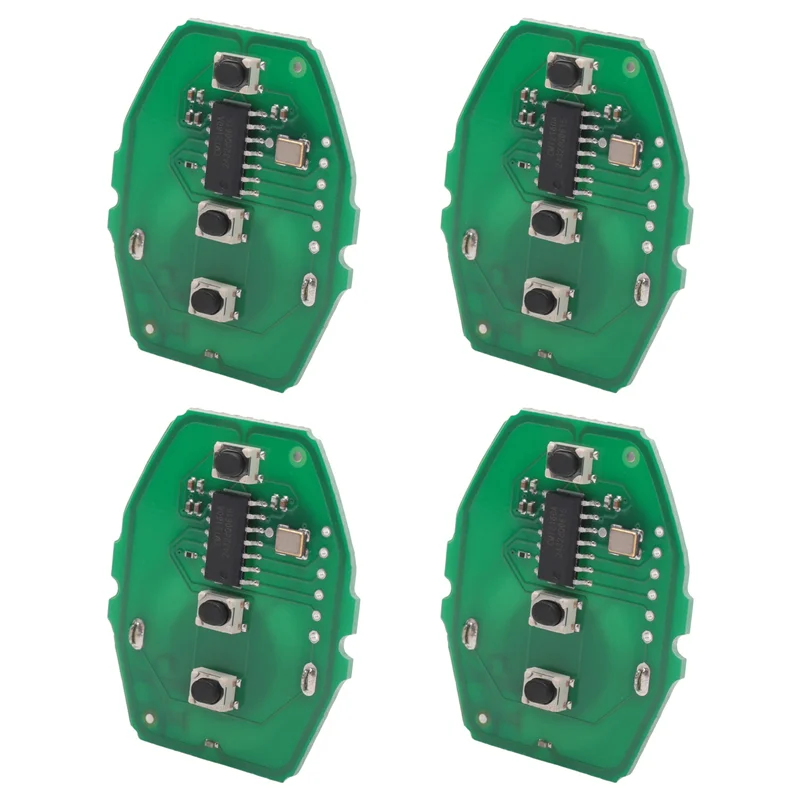 

4X 3 Button Remote Car Key Control Circuit Board 315Mhz/433Mhz For-BMW 3 5 Series E46 E39 EWS Without Key Shell
