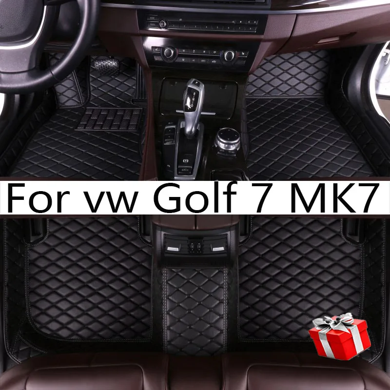 

Car Floor Mats For VW vw Golf 7 MK7 2020 2019 2018 2017 2016 2015 2014 2013 Auto Interior Styling Protect Covers Carpets