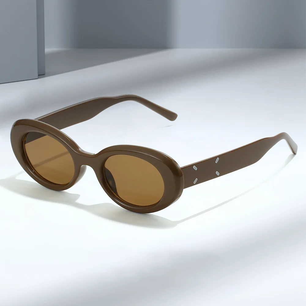 Trendy Fashionable Oval Small Frame Sunglasses for Women & Men  Chic Eyewear  Stylish Shades Cool Sunglass for Every Occasion