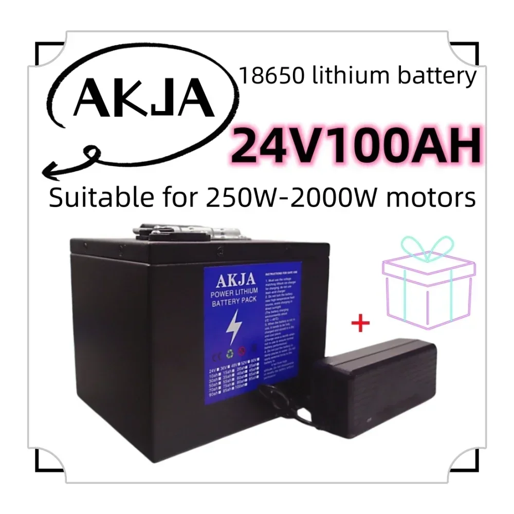 Air fast transportation New Full Capacity Power 18650 Lithium Battery 24V10-100ah  Lithium Battery Pack Suitable for 250-2000W