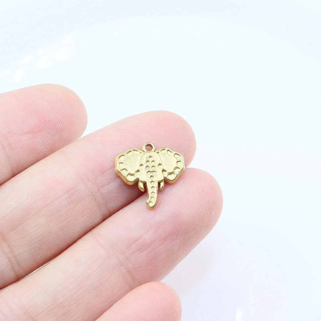 5 stücke Großhandel Casting Edelstahl Tier pvd plattiert Münze Charms Anhänger Halskette DIY handgemachte pvd vakuum plattiert