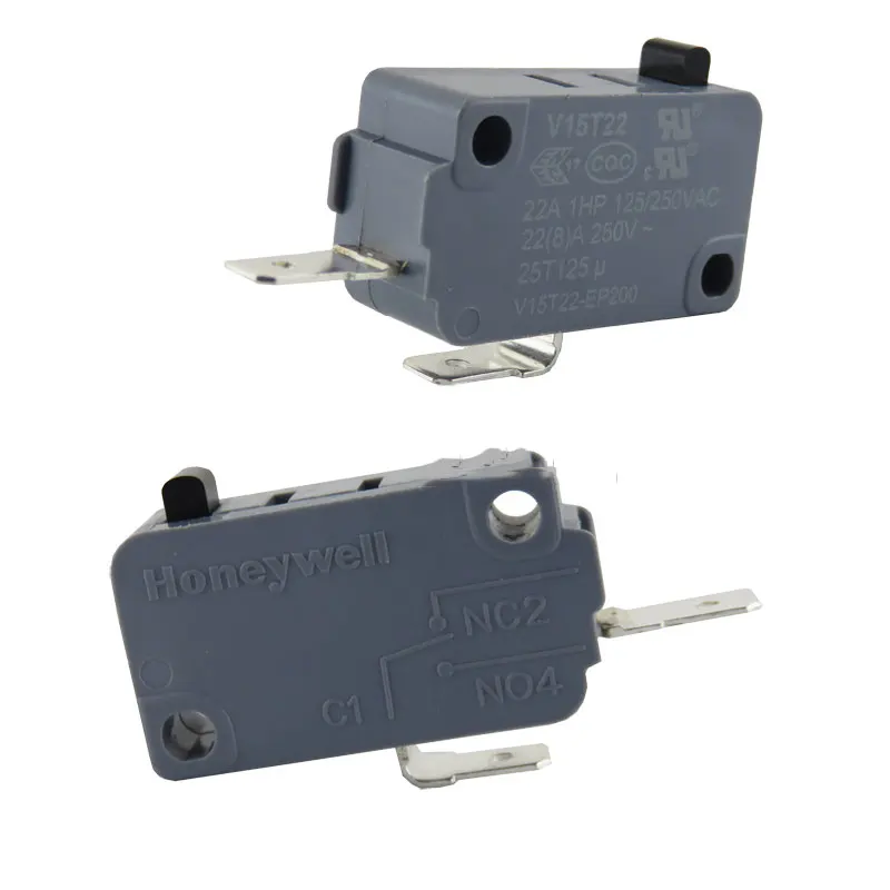 5 uds HONEYWELL Micro interruptor V15T22 2 pines 22A NC o NO para lavadora horno microondas arroz eléctrico coo