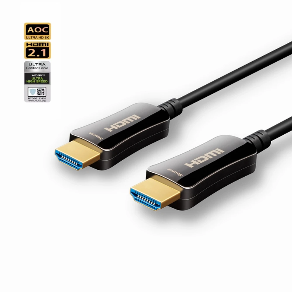

HDMI Cable 8K Fiber Optic Cable 8K@60Hz 4K@120Hz 144Hz, HDMI 2.1 48Gbps High Speed eARC HDCP for Roku TV PS5 Xbox RTX4080 4090