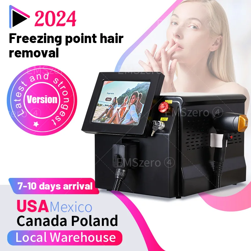 

Diode laser 755 808 1064nm 3 wavelength Hair Removal Machine 808nm Professional Permanent L-aser Epilator For beauty salon