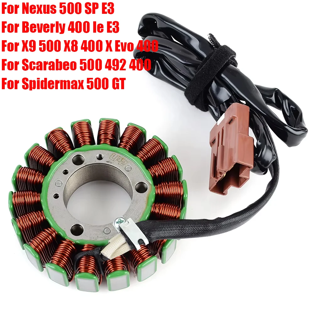 Stator Coil For Gilera Nexus 500 Piaggio Beverly 500 400 X9 500 X8 X Evo 400 For Aprilia Atlantic Beetle Light Scarabeo 400 492