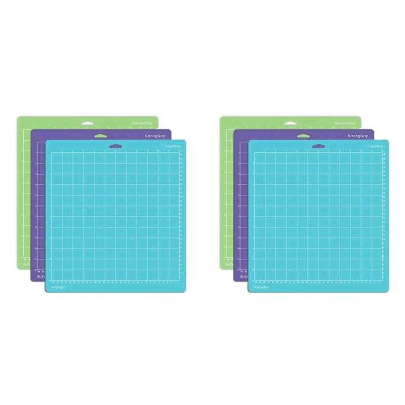 GTBL 6 Stuks Verscheidenheid Snijmatten Voor Cricut Explore Air 2/Air/One/Maker 12X12 inch Sticky Snijmatten Vervanging Accessoires