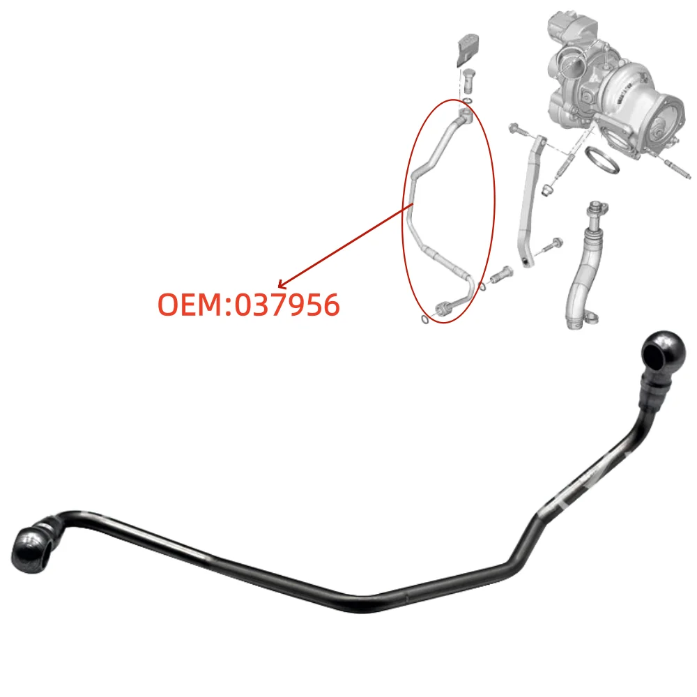 

037956 For Peugeot 207 208 308 508 5008 Citroen C4 C5 Brand New Genuine Turbo Charger Oil Return Hose Feed Pipe