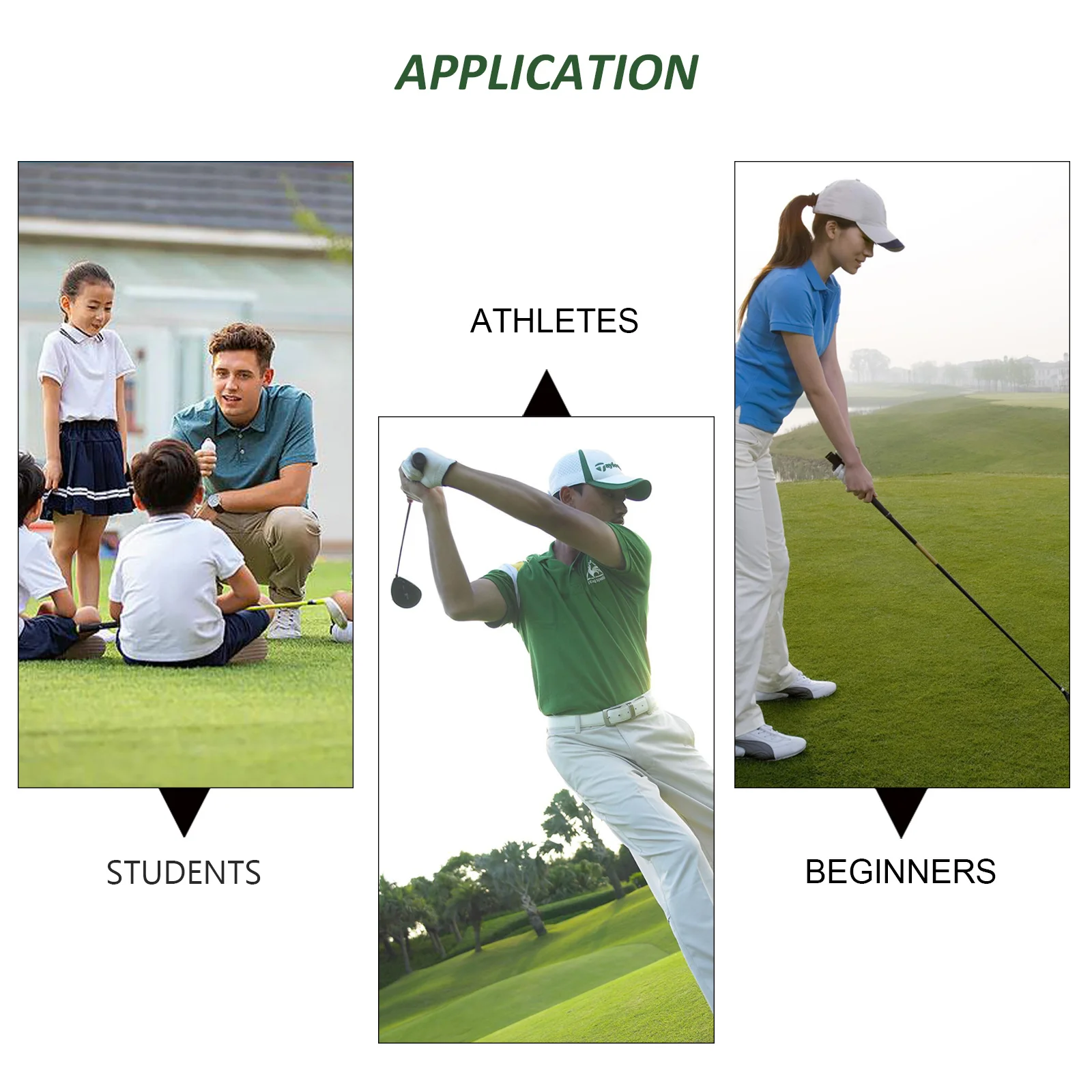 

Golf Swing Training Mat Simulated Grass Portable Practice Pad Indoor Outdoor Golfing Practice Equipment Durable Reusable