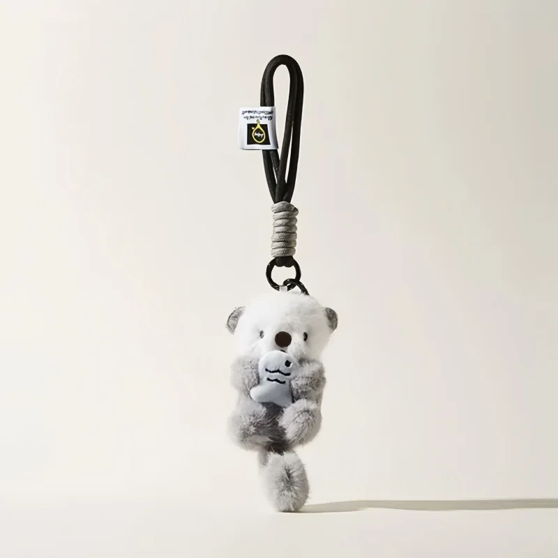 Cute and Adorable Otter Plush Keychain Toy for Bags Fish Cat Plush Doll Keyring Doll for Backpacks and Keychains