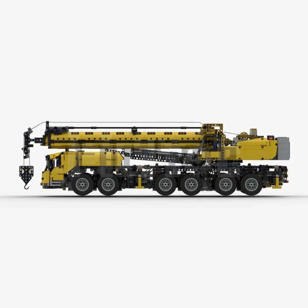 MOC-5509 grove gmk6400 guindaste móvel mk iii por motomatt bloco de construção modelo emendado brinquedo elétrico quebra-cabeça crianças presente