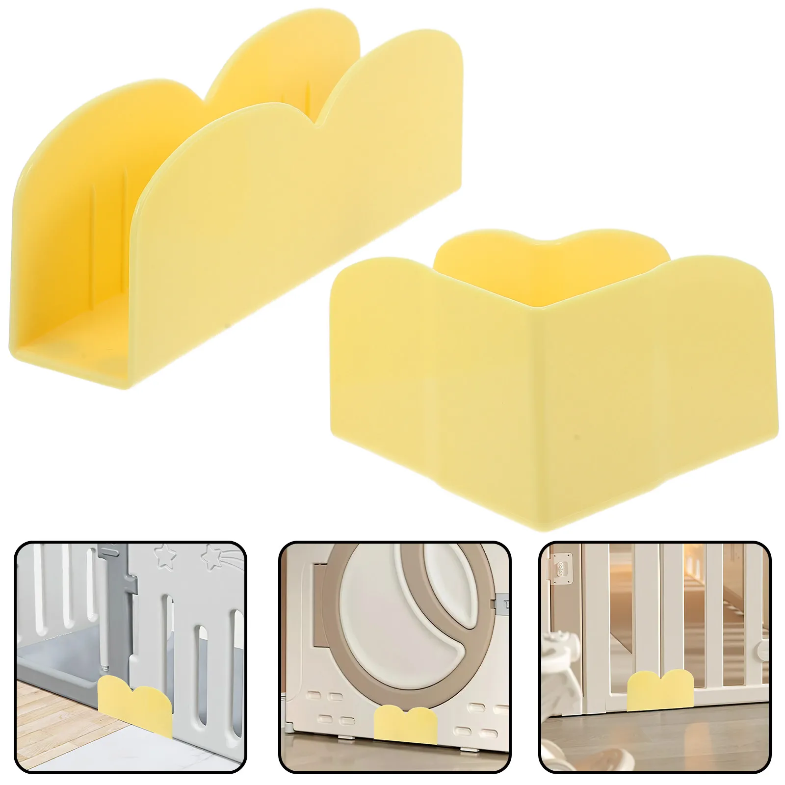 2Pcs Plastic Playpen Base Stabilizer Anti Slip Support Fixing Tool Floor Playpen Holder Fence Accessories Fence Holder