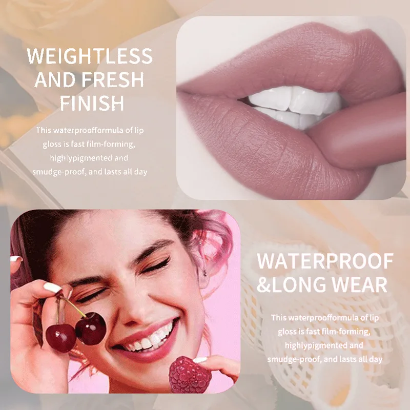 Matte Lipstick, Vibrant Colors, Waterproof and Sweat Resistant, Non Stick to Cups, Ideal Valentine's Day Gift for Girls view 2