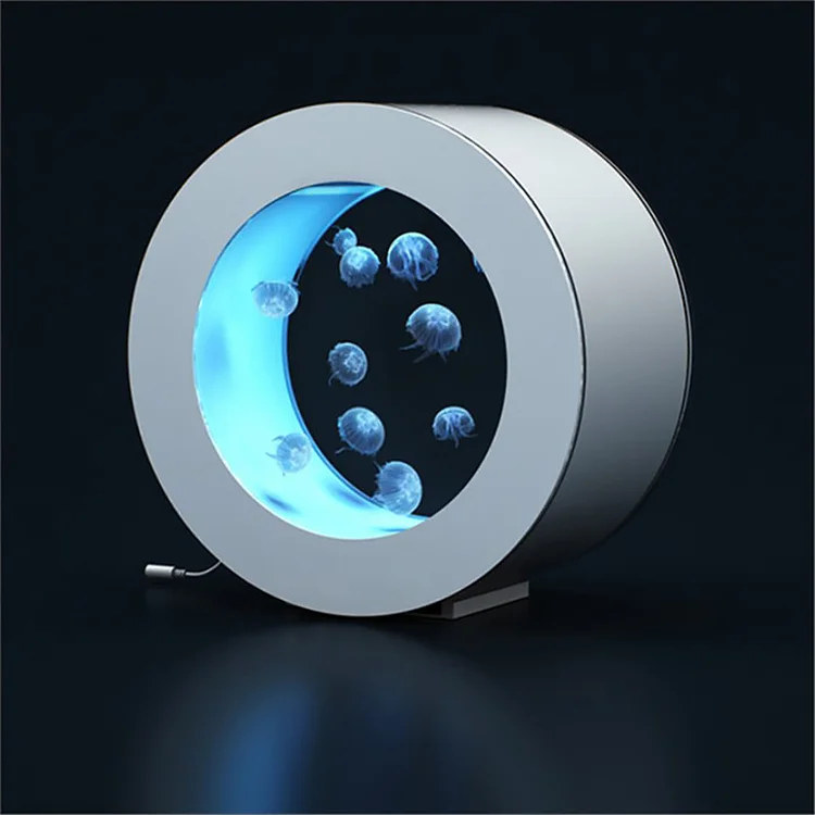 Rounded Jellyfish Aquarium For Display, Colorful Jellyfish All-in-one Fish Tank