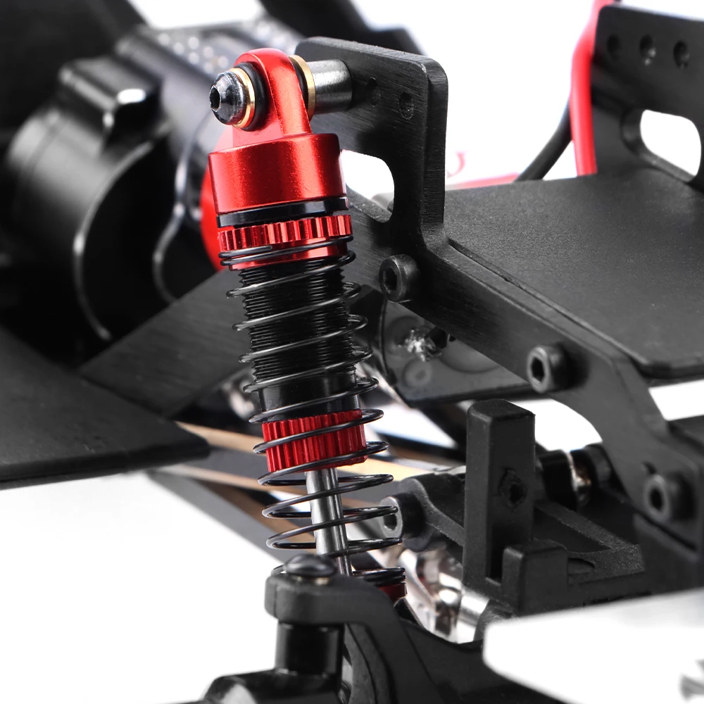 53mm Aluminum Threaded Shock Absorber Oil Damper for Redcat Ascent-18 1/18 RC Crawler Upgrade Parts (Red) - view 3