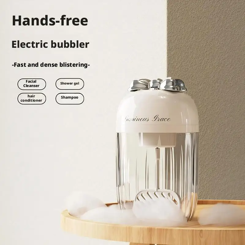 

Носите электрическое пенящееся устройство, очищающий мусс, автоматическая пенящаяся бутылка, очищающее средство для лица, шампунь, гель для душа, пенящееся устройство