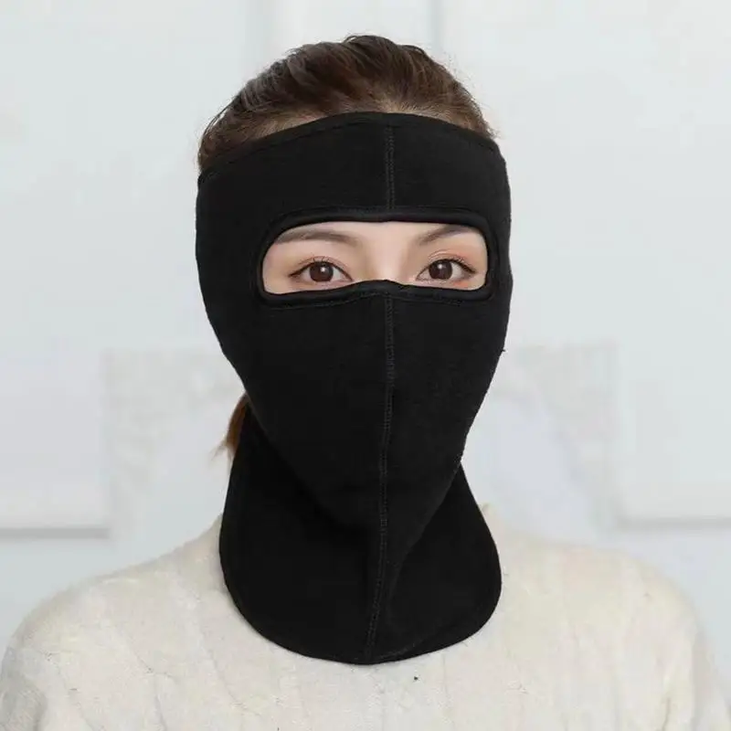 Full Face Covering Wool Face Coverings for Men Outdoor Breathable Winter Face Cover Flexible Warm cycling Head Covering